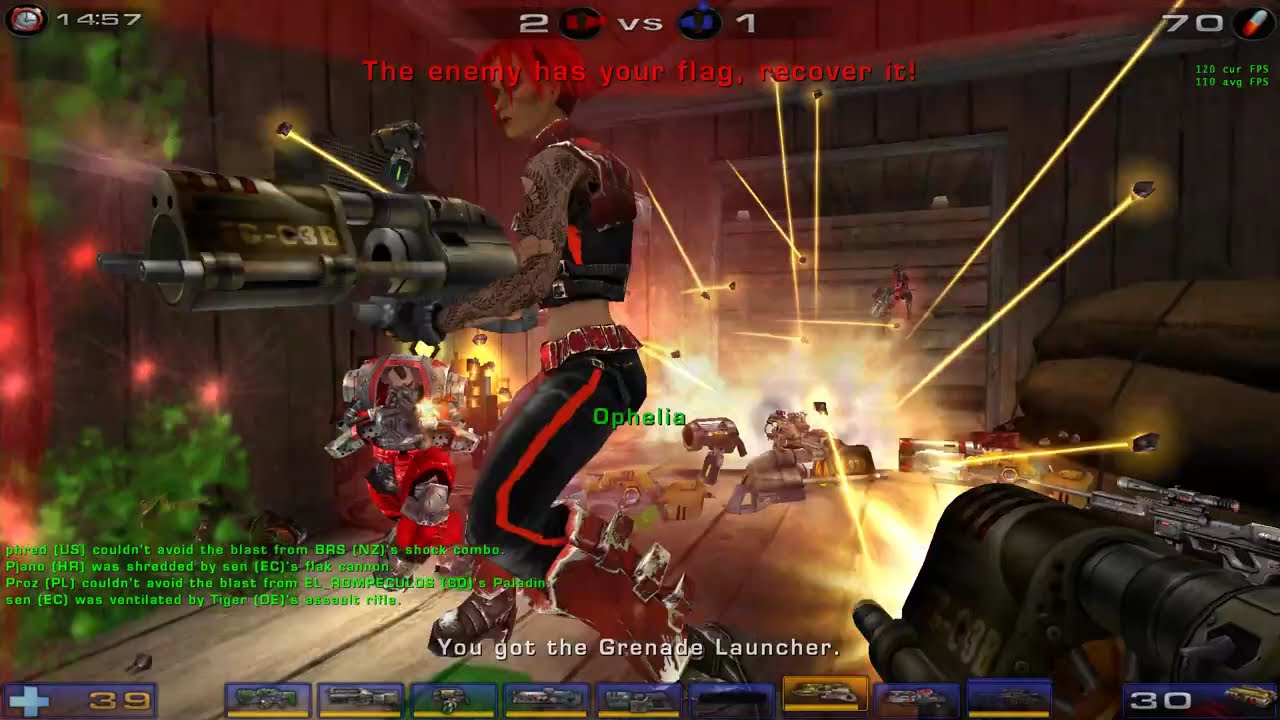 Unreal Tournament 2004 2024 08 08 Barn Right, get that flag back! GamePlay VCTF