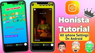 Honista Tutorial - Share Reel Like iPhone, Full iPhone Settings On Android 🤩 screenshot 3