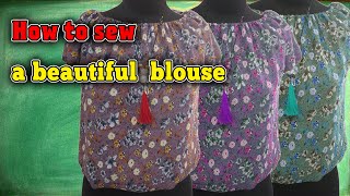 How to sew a beautiful women's blouse / Ladies Blouse