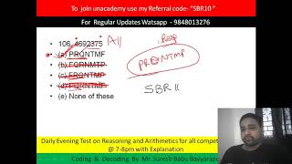 #Coding & Decoding-16  (Elimination Coding)  For all Competitive Exams  by Bavishya