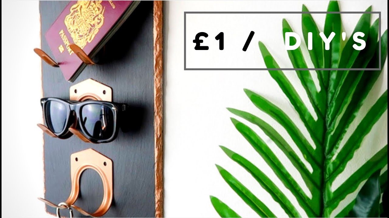 POUNDLAND / DOLLAR STORE STORAGE DIY £1 DECOR HACK 2018 YouTube