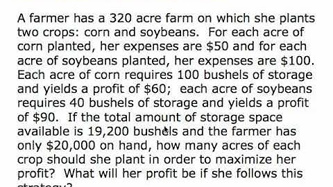 Setting Up Linear Programming Problems (movie 2.2)