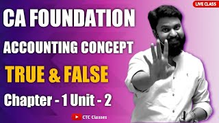 Ca Foundation Accounts True U0026 False I Ca Foundation Dec 2022