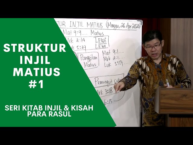 Pdt. Aiter - STRUKTUR INJIL MATIUS #1 - SERI KITAB INJIL & KISAH PARA RASUL