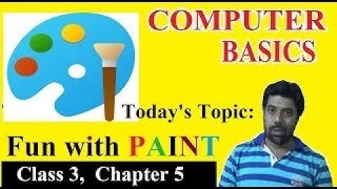 #COM84, Fun With PAINT, Class 3, Chapter 5, #ComputerBasics84