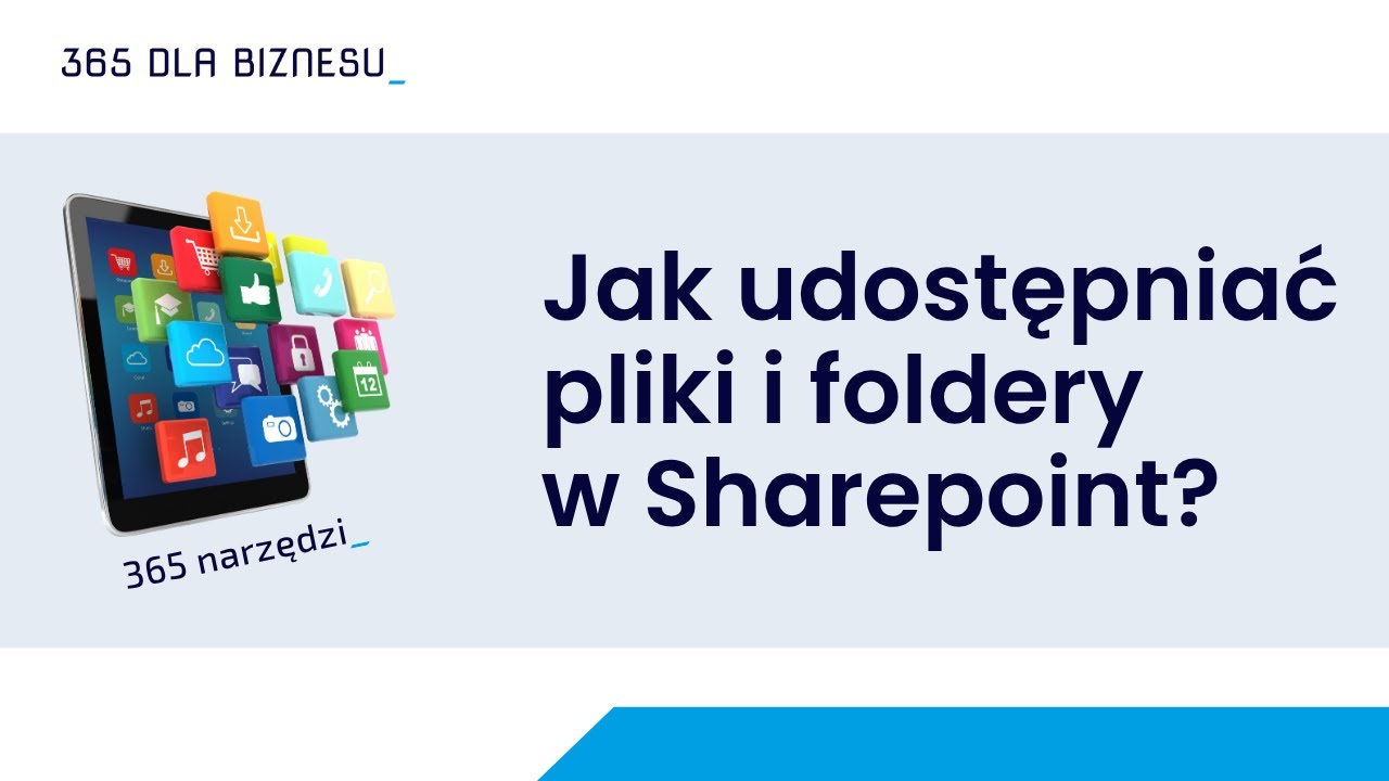 Jak udostępniać pliki i foldery w Sharepoint? - YouTube