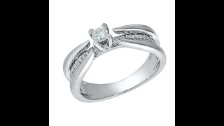 Δαχτυλίδι μονόπετρο με λευκό χρυσό Κ18 με Διαμάντι - 18K Diamond Ring-  R18602L
