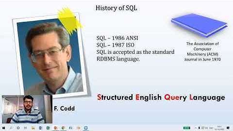 Introduction to SQL, History of SQL, SQL elements and Embedded SQL