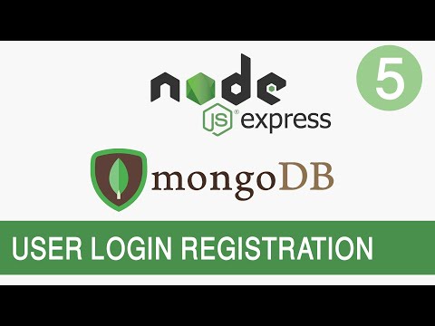 NodeJS and MongoDB Tutorial #5 - User Login Registration