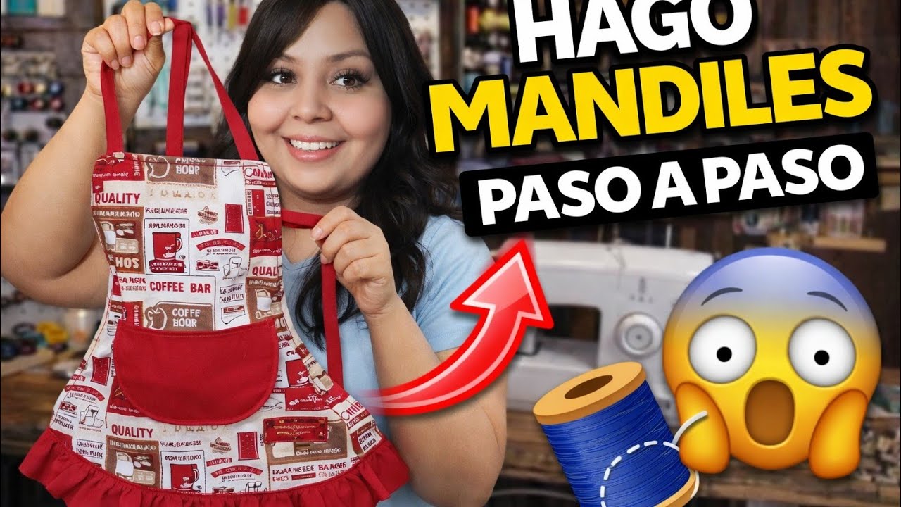 Mandil desde cero para principiantes #videoviral #mandiles #costuras #emprendedoras