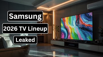 Samsung 2026 TV Lineup - Massive Changes Just Leaked!