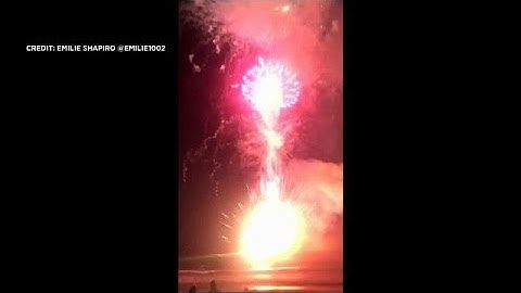 Watch: Barge explodes during New Year