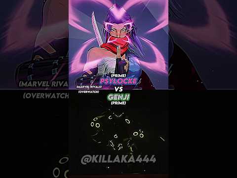 Psylocke vs Genji #marvelrivals #overwatch #edit #battle #fyp
