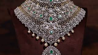 Diamond Choker Necklace And Triple Decker Choker Krishna Jewellers