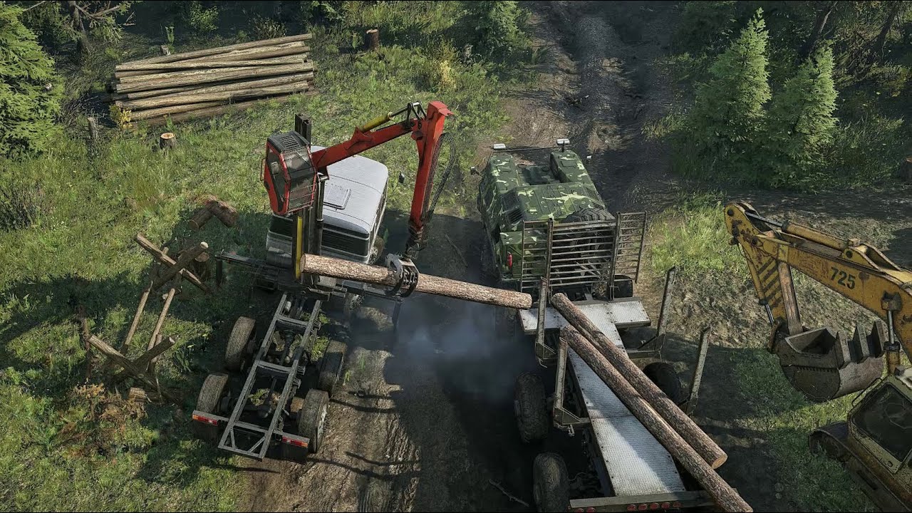 Logging deep in the forest - SnowRunner | Thrustmaster TX - PC