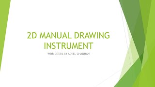 Manual Drafting Instrument for Engineering/Architectural Drawing