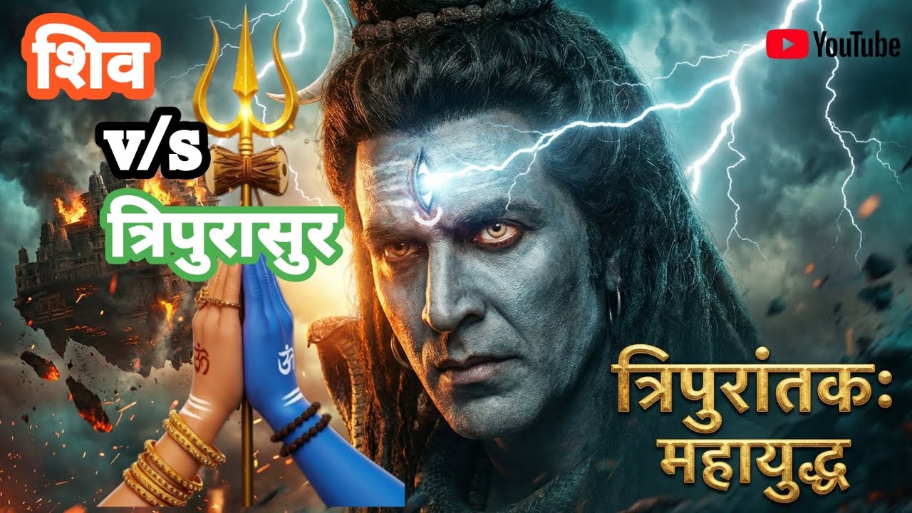  Kaise hua Tripura Sur ka ant?शिव ❤🙏👍 त्रिपुरासुर: आख़िरी एक बाण का महायुद्ध🔥The Day Shiva 