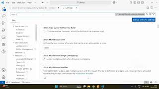 VS Code Cursor Blinking