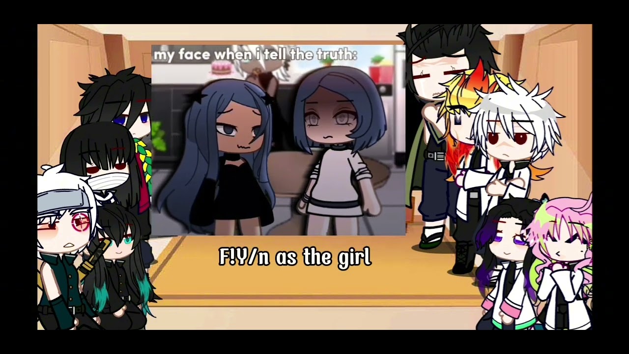 Hashiras react to Y/n as random gacha p1 |sad|