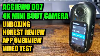 ACGIEWO D07 MINI BODY CAMERA (WITH E.I.S.) FULL REVIEW (71726)