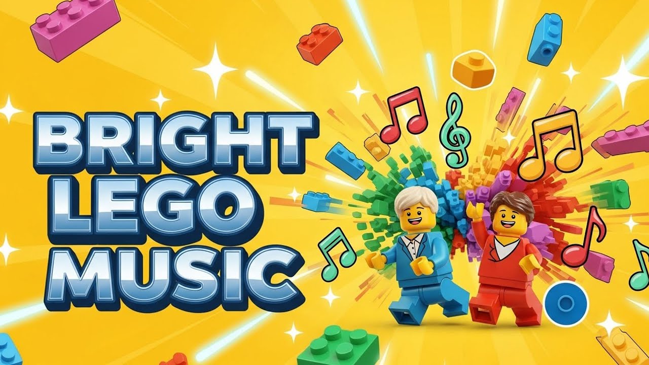 Яркая фоновая музыка LEGO для красочных детских видео