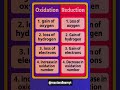 Difference between oxidation and reduction #reactandlearnyt #trending #youtubeshorts #basics