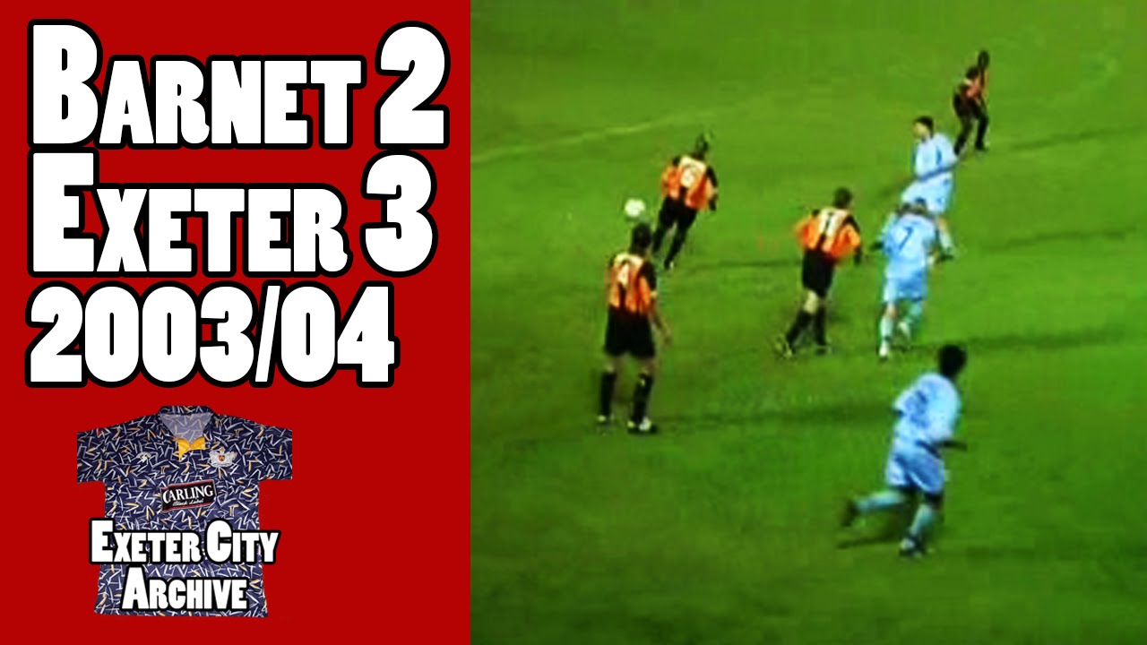 Three goals in injury time! Barnet 2-3 Exeter City - 7th October 2003