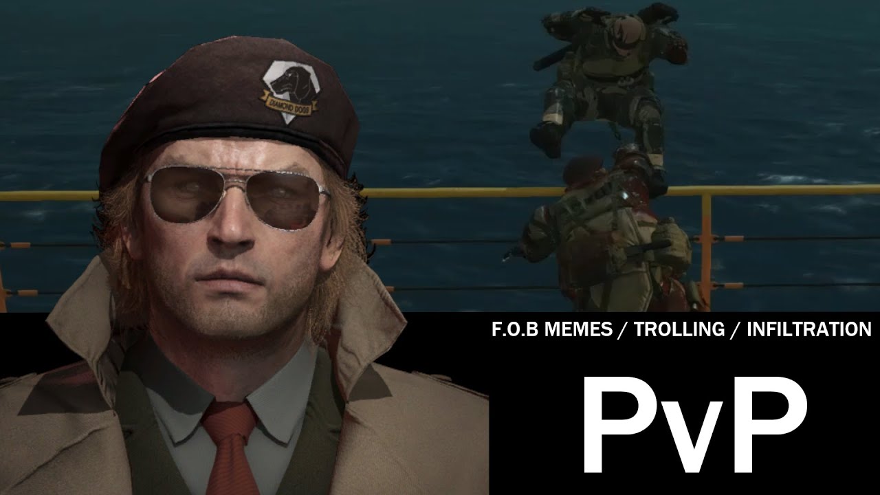MGSV:TPP - FOB PvP / Trolling a noob / memes