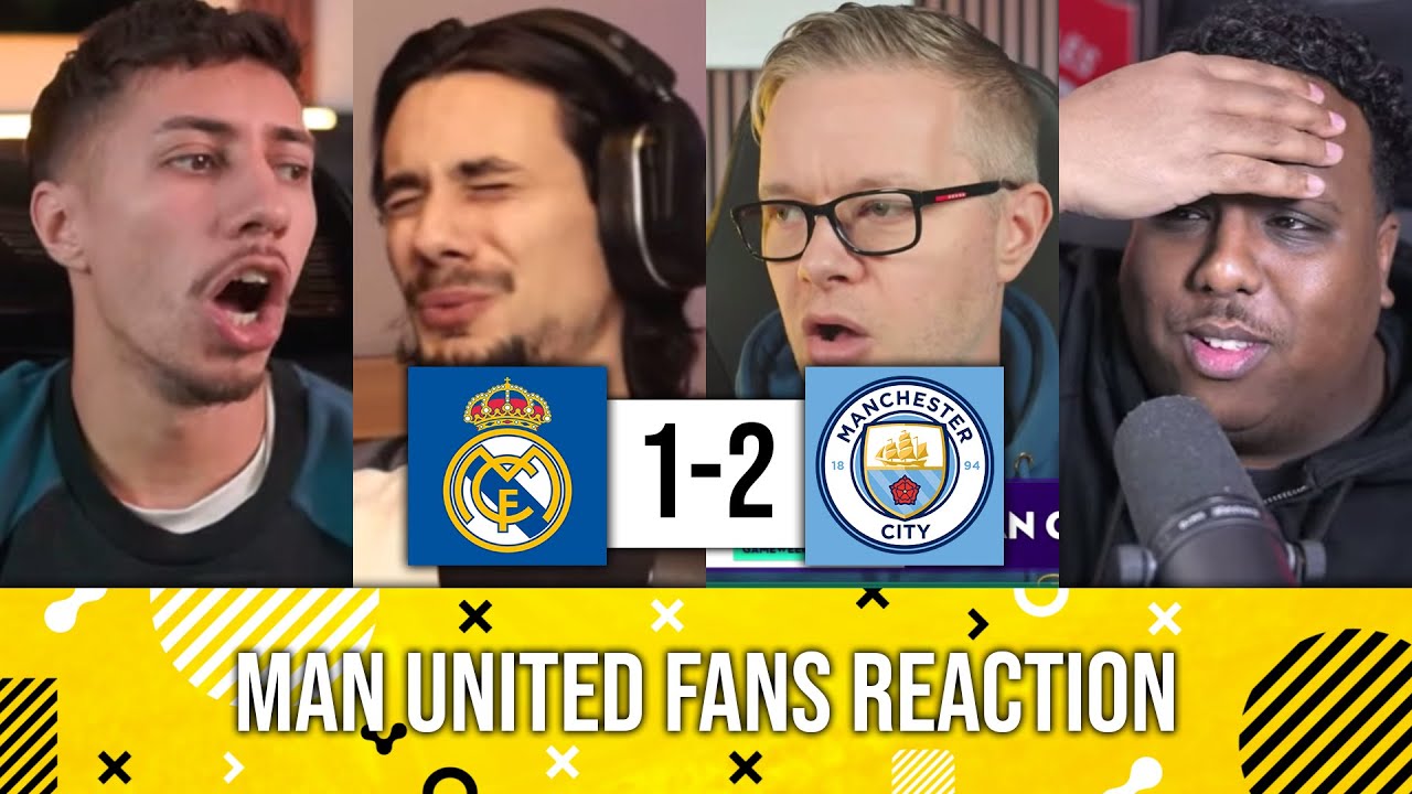 MAN UNITED FANS REACTION TO REAL MADRID 1-2 MAN CITY (UCL 2025-26 MATCHDAY 6) | FANS REACTION
