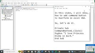Celebrity Add command button to UserForm in Excel VBA Profile