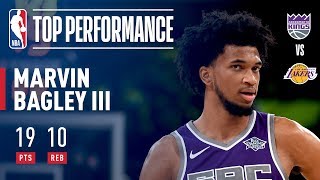 Marvin Bagley Iii Puts Up 19 Vs The Lakers 2018 Nba Preseason