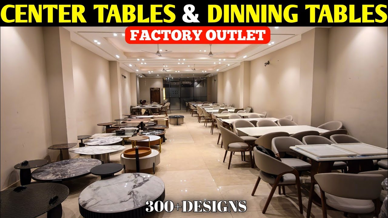 Dinning Tables and Center Tables Direct From Factory Outlet on Sale in Kirti Nagar Furniture Market