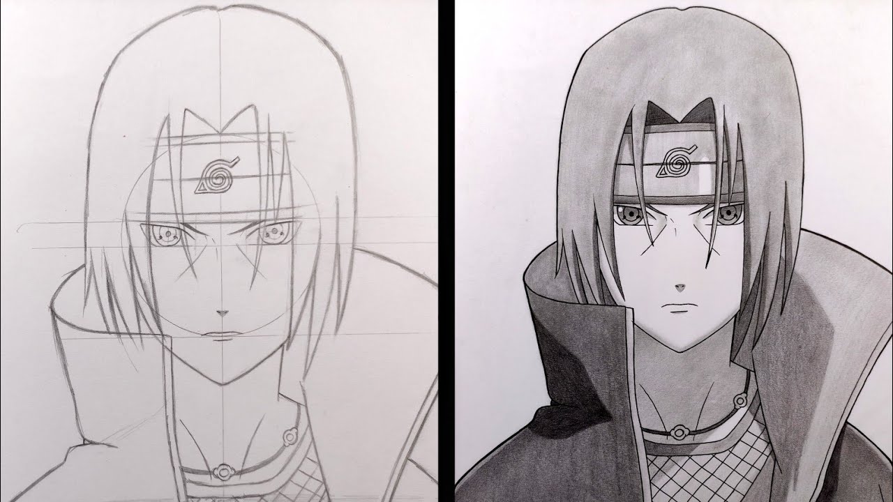 how to draw itachi uchiha shippuden