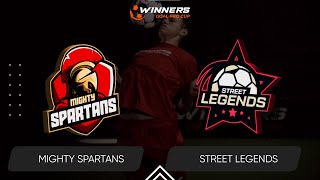 Winners Goal Pro Cup. Mighty Spartans - Street Legends 30.05.24. Second Group Stage. Group Losers