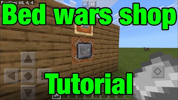 How to make bed wars shop / command block shop in minecraft pe / mcpe