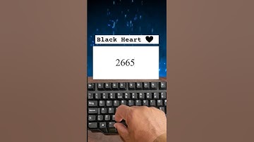 Typing Trick ( Code 2665) _ Black heart | #keyboard #asmr #typing #pc#computerkeyboard
