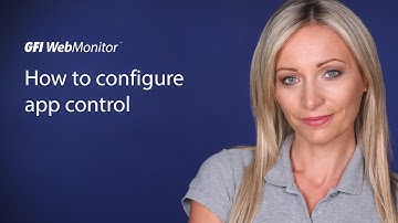 How to configure Application Control in GFI WebMonitor