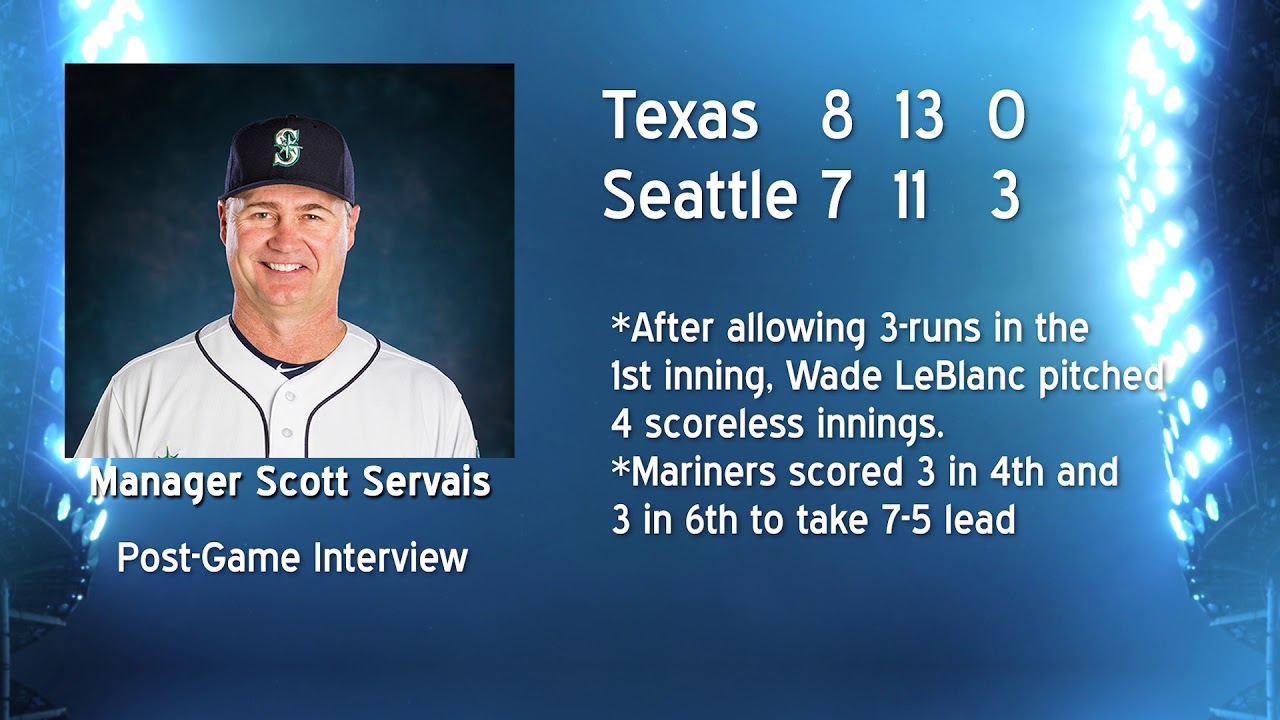 Scott Servais on Rangers Loss 2019-05-29