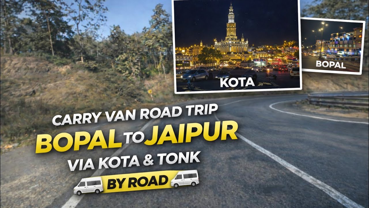 Carry Van Road Trip 🚐 | Bopal To Jaipur Via Kota & Tonk | Full Masti Vlog