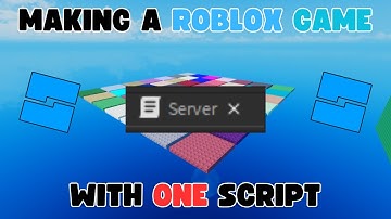 I Made a Roblox Game with ONE SCRIPT!