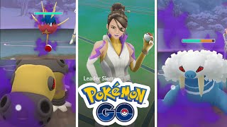 Defeat Team GO Rocket Leader Sierra - shadow Carvanha, Hippowdon and Walrein - Luminous Legends X