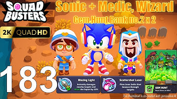 Squad Busters - Walkthrough Gameplay Part 183 - Sonic, Medic, Wizard - Gem Hunt
