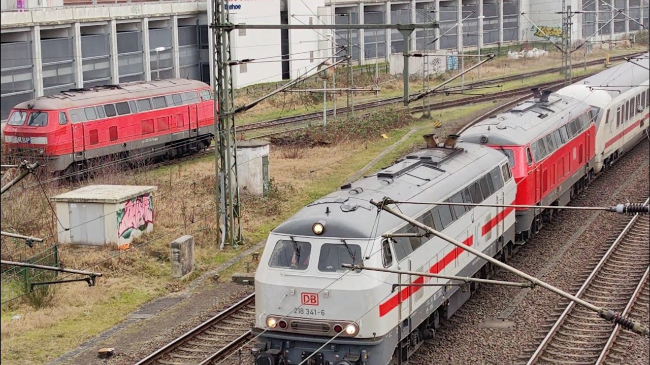 Ende 2024 Anfang 2025.Verschrottung ICE Wagen, Kesselwagen- Abholung mit 225 133, Br. 218 im Norden