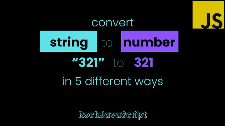JavaScript tutorial - convert string to number in 5 ways #code #js