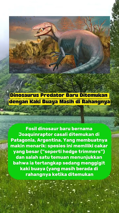 Dinosaurus Predator Baru Ditemukan dengan Kaki Buaya Masih di Rahangnya