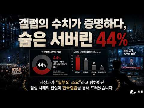 갤럽의 수치가 증명하다, 숨은 서버린 44%