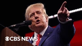 Trump speaks at NRA convention ahead of return to courtroom