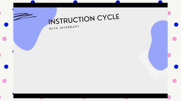 INSTRUCTION CYCLE WITH INTERRUPTS