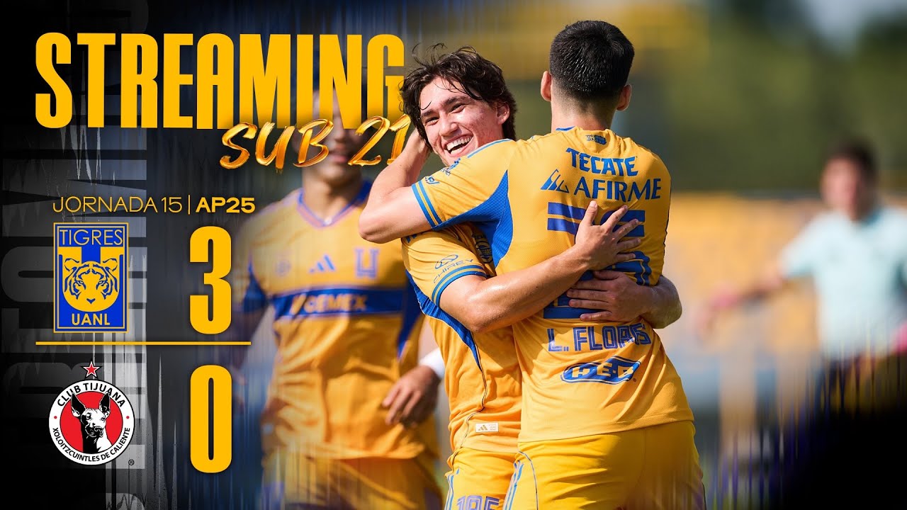 Tigres vs. Tijuana | Sub21 | Jornada 15 | Apertura 2025