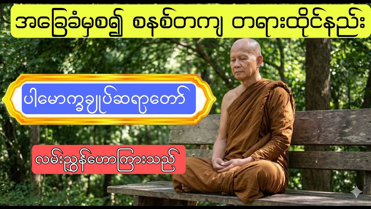 အခြေခံမှစ၍ စနစ်တကျ တရားထိုင်နည်း - ပါမောက္ခချုပ်ဆရာတော်  #တရားတော် #dhammayadanar #ပါမောက္ခချုပ်